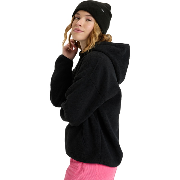 2025 Roxy Womens Cool Calling Polar Fleece Hoodie ERJPF03221 - Anthracite